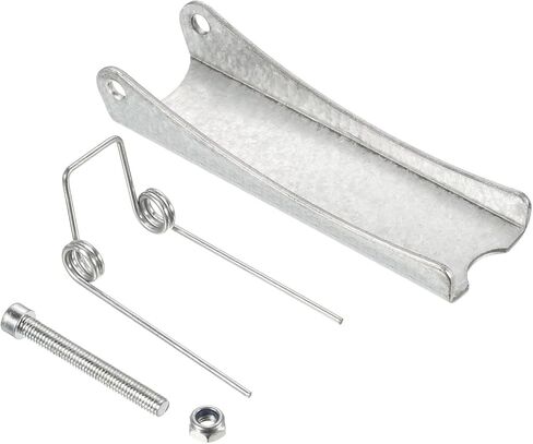 طقم مزلاج أمان مكون من قطعتين - استبدال وصلة ربط جهاز الاستقبال بخطاف منزلق من Clevis ينطبق على مقطورة/رافعة خطاف السحب (طول 4.9 بوصة، فضي) in Kuwait
