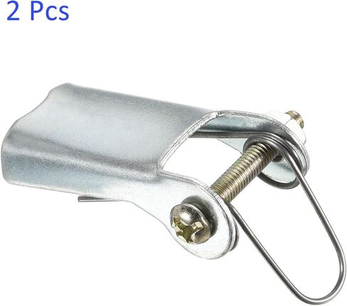 طقم مزلاج أمان مكون من قطعتين - استبدال وصلة ربط جهاز الاستقبال بخطاف منزلق من Clevis ينطبق على مقطورة/رافعة خطاف السحب (طول 1.3 بوصة، فضي) in Saudi Arabia