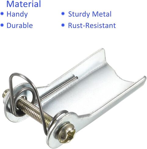 طقم مزلاج أمان مكون من قطعتين - استبدال وصلة ربط جهاز الاستقبال بخطاف منزلق من Clevis ينطبق على مقطورة/رافعة خطاف السحب (طول 1.3 بوصة، فضي) in Saudi Arabia