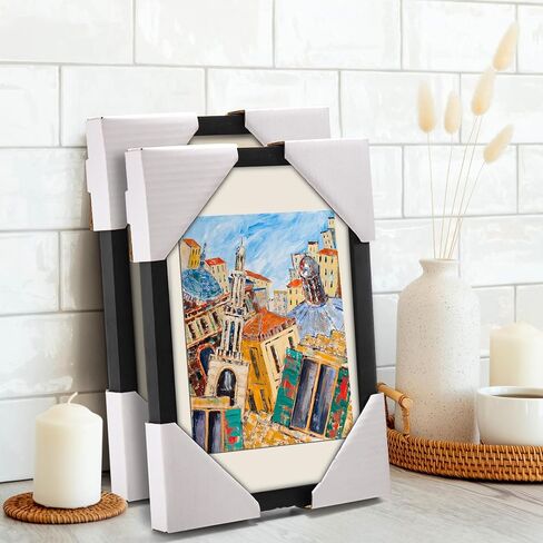 AVLA 150 حزمة من واقيات الزوايا من الورق المقوى، واقي زوايا الشحن لإطار الصورة، حواف تغليف الورق المقوى للوحات، زوايا تعبئة الورق المقوى للفن المتحرك، سهلة التجميع، تناسب 1 بوصة in Kuwait