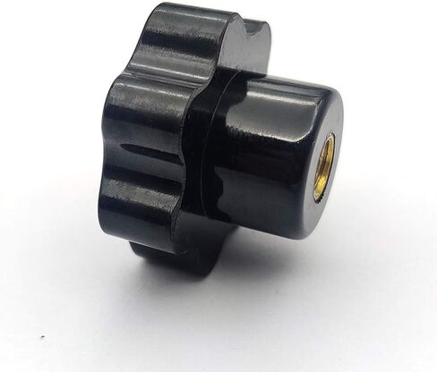 Star Knob, 10 Pcs M8 Star Through Hole Knob, Knurled Thread Clamping Knob, Clamping Handle, Star Hand Knobs, Black Plastic Screw-On Handle Clamping Nuts Knob, Threaded Hand Knob in Kuwait