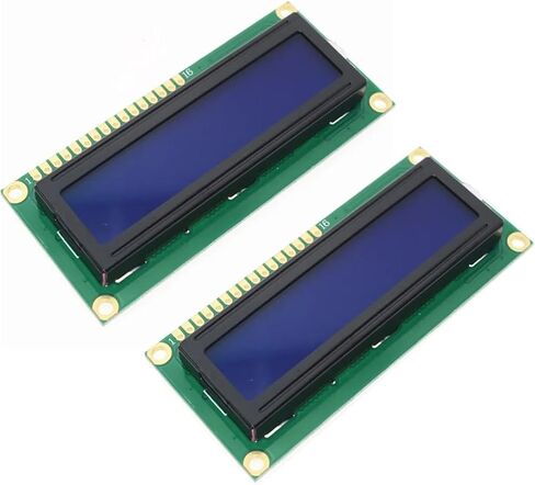 HD44780 1602 وحدة عرض إل سي دي تيار مستمر 5 فولت 16x2 حرف LCM الأزرق Blacklight جديد 2 قطعة in Kuwait