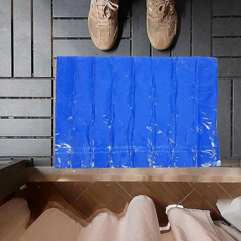 ماتس باب لزجة، 24 بوصة × 18 بوصة ماتس لزجة في غرف الأبحاث، حصائر أرضية لاصقة بناء أزرق مبتذل غرفة نظيفة ماتس لزجة للمنزل والمكتب في المستشفى in Kuwait