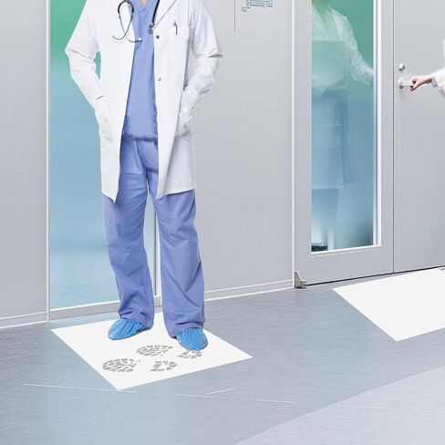 180 Sheets Tacky Walk Off Matts, 17.7" x 15" Sticky Adhesive Mat Replacement Tacky Pad to Remove Dust from Shoes for Home Laboratory Basketball Court Construction Sites Warehouse Garage Pets in Saudi Arabia