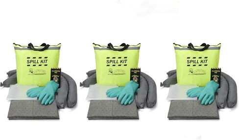 Universal Spill KIT – Perfect Spill Kits for Trucks - in Portable High Visibility Yellow Tote Bag –for Spill Response – Chemical Or Oil Containment -1 Kit in Saudi Arabia