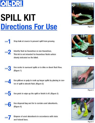 حزمة مريحة لامتصاص الانسكابات، طقم انسكابات سعة 5 جالون و100 وسادة شديدة التحمل in Kuwait