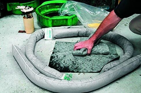 حزمة مريحة لامتصاص الانسكابات، طقم انسكابات سعة 5 جالون و100 وسادة شديدة التحمل in Kuwait