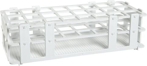 SP Bel-Art No-Wire Test Tube Rack; For 25-30mm Tubes, 21 Places, White (F18745-0004) in Saudi Arabia