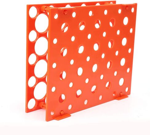 Plastic Test Tube Holder Rack for 5ml/10ml/15ml Tubes, Detachable,Holes 50(Blue Single) in Saudi Arabia