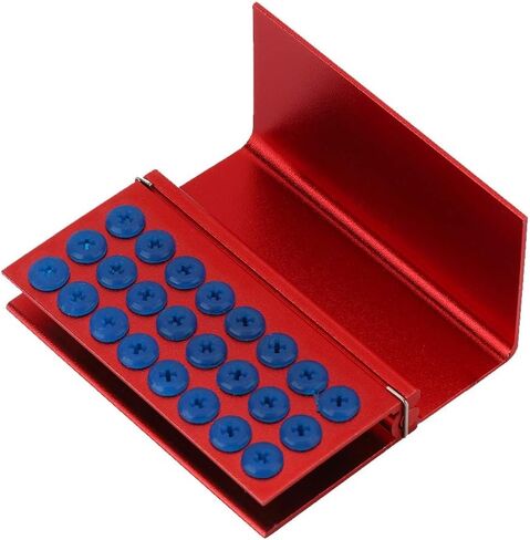 Blocks,Dental Bur Block,Magnetic Bur Block,Dental Bur Block,Dental Bur Block,Dental Bur Block 24 Holes Aluminium Alloy Disinfection Box Dental Burs Holder Autoclavable Dentist Tool in Saudi Arabia