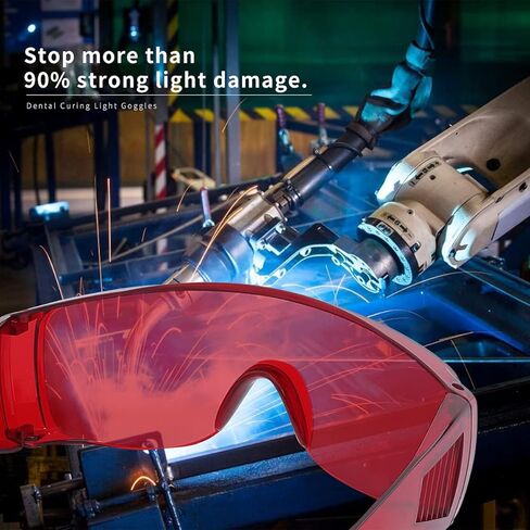 ANNWAH 4 قطع نظارات طبية حمراء للأسنان تحمي العينين من أجل تبييض الأسنان in Kuwait