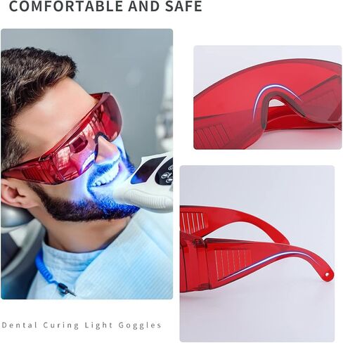 ANNWAH 4 قطع نظارات طبية حمراء للأسنان تحمي العينين من أجل تبييض الأسنان in Kuwait