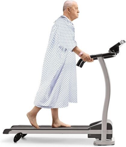 ثوب جديد للمريض للجنسين - مزيج قطن ممتاز - نسيج ناعم ومريح - ربطة أمامية خلفية - يناسب بسهولة مقاس يصل إلى 2XL - ثوب مستشفى متعدد الأغراض للرجال والنساء - قابل لإعادة الاستخدام وقابل للغسل - عبوتان in Kuwait