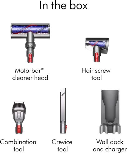 مكنسة دايسون V8 بلس اللاسلكية، فضي/نيكل in Kuwait