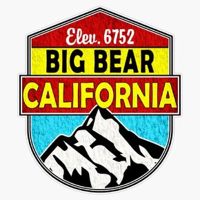 BIG BEAR LAKE CALIFORNIA SKIING SKI LAKE BOAT BOATING SNOWBOARD Window Water Bottle Bumper Sticker Decal 5" in Saudi Arabia