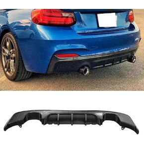 Rear Diffuser Compatibility with 2014-2020 2 Series F22 F23 M Sport Rear Bumper Lip Diffuser Lower Tail Bumper Lip Splitters (Carbon Fiber Style) in Kuwait