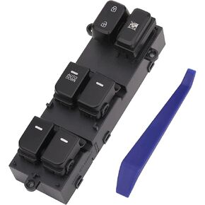 Mian Window Switch Power Control Button Front Left Driver Side Compatible with 2011 2012 2013 Kia Optima, Replacement OEM 93570-2T000, 1 Auto 16 Pins Orange Light in Kuwait