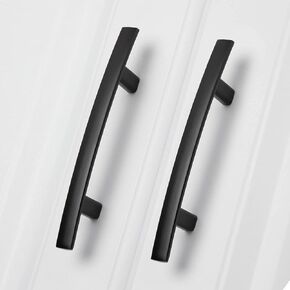 homdiy 20 Pack Cabinet Handles Black Cabinet Pulls 3" Hole Centers Kitchen Pulls Matte Black Curved Arch Handles for Dresser Cupboard Door Hardware, Zinc Alloy in Kuwait