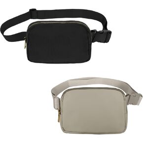 VOROLO Clear Fanny Pack Crossbody Bag For Women And Men Belt Bag Gift For Women Bum Bag with Adjustable Strap for Sports Clear White in Kuwait