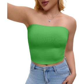 SKYZOO Tube Tops for Women Strapless Crop Basic Backless Sleeveless Bandeau Going Out Cute 2025 Summer Tops in Saudi Arabia
