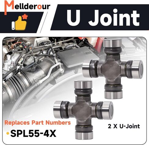 Front Axle Seal & U Joint Kit Compatible with Ford F250 F350 F450 F550 Super Duty Excursion 1998-2005 Replaces# 2002692, 50381, 50491, SPL55-4X, 41784-2 in Kuwait