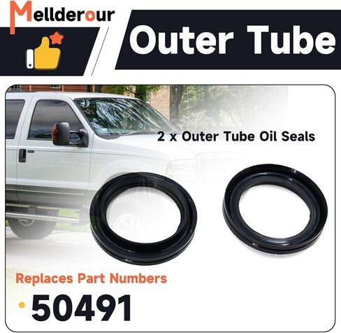 Front Axle Seal & U Joint Kit Compatible with Ford F250 F350 F450 F550 Super Duty Excursion 1998-2005 Replaces# 2002692, 50381, 50491, SPL55-4X, 41784-2 in Kuwait