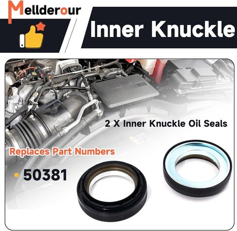 Front Axle Seal & U Joint Kit Compatible with Ford F250 F350 F450 F550 Super Duty Excursion 1998-2005 Replaces# 2002692, 50381, 50491, SPL55-4X, 41784-2 in Kuwait