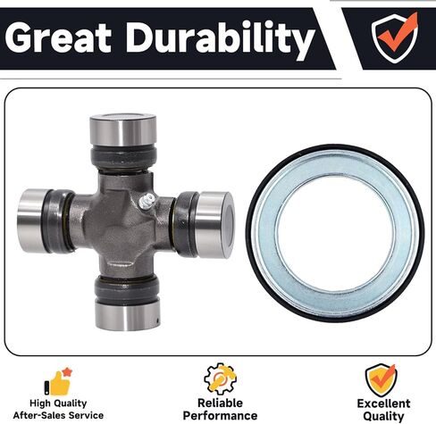 Front Axle Seal & U Joint Kit Compatible with Ford F250 F350 F450 F550 Super Duty Excursion 1998-2005 Replaces# 2002692, 50381, 50491, SPL55-4X, 41784-2 in Kuwait