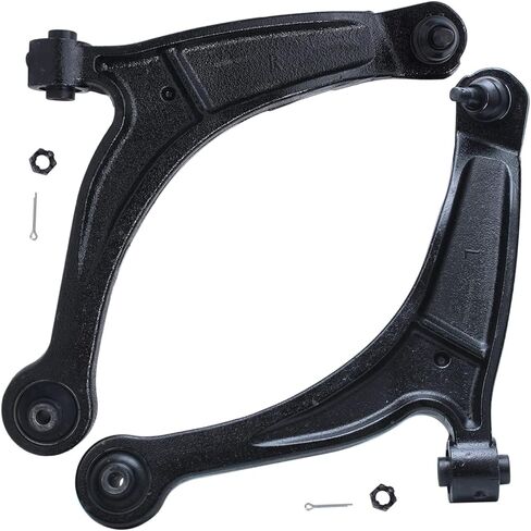 Detroit Axle - Front 6pc Control Arms Kit for 06-14 Honda Ridgeline, 2 Lower Control Arms 4 Inner & Outer Tie Rod Ends 2006 2007 2008 2009 2010 2011 2012 2013 2014 Replacement in Saudi Arabia