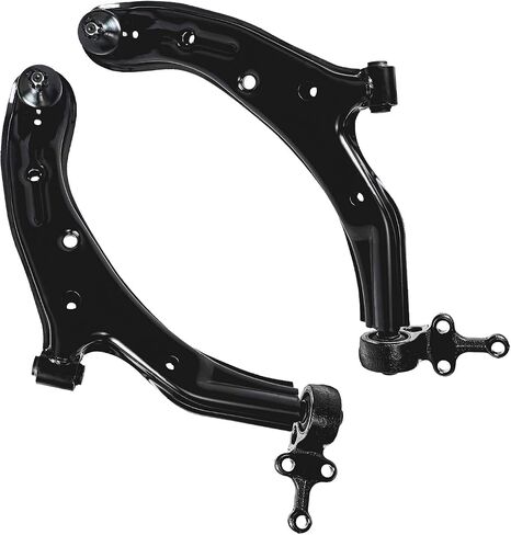 Detroit Axle - 12pc Front End Suspension Kit for 2002-2006 Nissan Sentra, 2 Struts 2 Lower Control Arms + Ball Joints 4 Tie Rods 2 Sway Bar Links 2 Boots 2003 2004 2005 Replacement in Kuwait