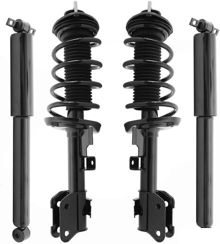 COMPLETESTRUTS - Front Complete Strut Assemblies with Coil Springs and Rear Shock Absorbers Replacement for 2011-2017 Honda Odyssey - Set of 4, Black in Saudi Arabia
