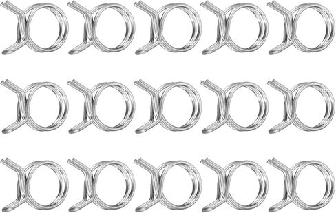 UXCELL 15PCS 11 مم/0.43 بوصة دا دا ديا مزدوجة السلك مشبك خرط in Saudi Arabia