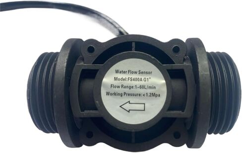 1Pcs G1 Water Flow Hall Effect Sensor Switch Flowmeter Counter 1-60L/Min in Saudi Arabia