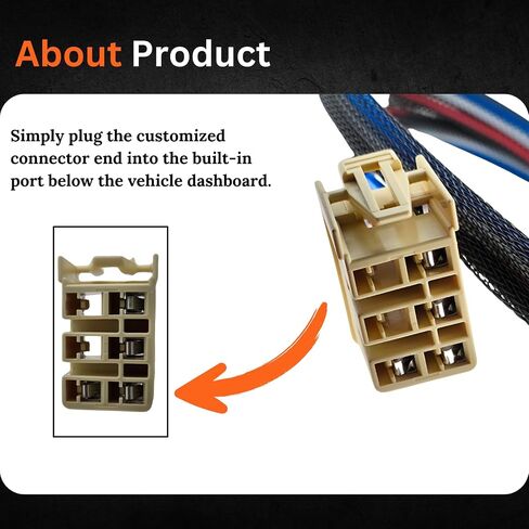 Brake Controller Wiring Harness 302500 Compatible with Cadillac Escalade Chevrolet Avalanche Silverado Suburban GMC Sierra Yukon in Saudi Arabia