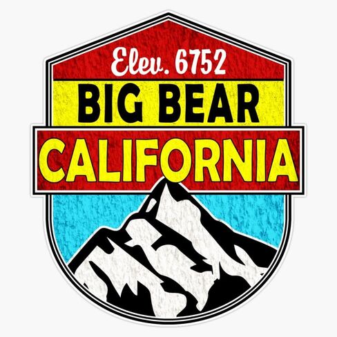 BIG BEAR LAKE CALIFORNIA SKIING SKI LAKE BOAT BOATING SNOWBOARD Window Water Bottle Bumper Sticker Decal 5" in Saudi Arabia