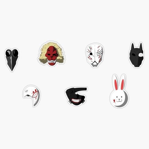 Magnet Tokyo Ghoul Sticker Collection- Anteiku Vinyl المقاومة للماء الملصق المغناطيسي فينيل مقاوم للماء سيارة صائق 5 "5" in Saudi Arabia