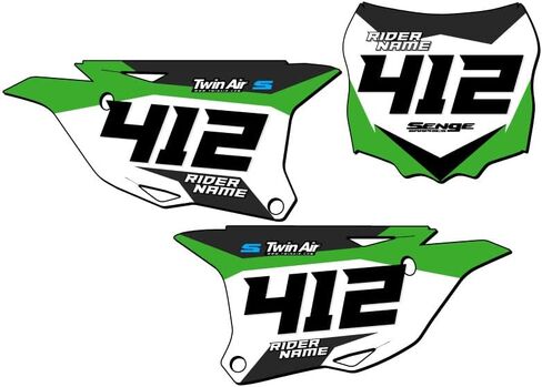 2014-2021 KX 85 SG63 Custom MX Number Plates SENGE SENGE TILE متوافقة مع Kawasaki in Saudi Arabia