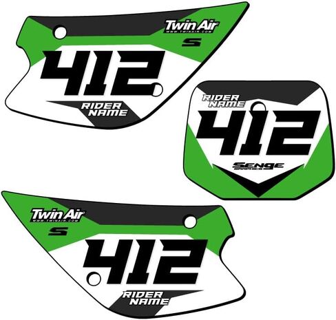 2014-2021 KX 85 SG63 Custom MX Number Plates SENGE SENGE TILE متوافقة مع Kawasaki in Kuwait