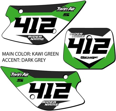 2014-2021 KX 85 SG63 Custom MX Number Plates SENGE SENGE TILE متوافقة مع Kawasaki in Kuwait