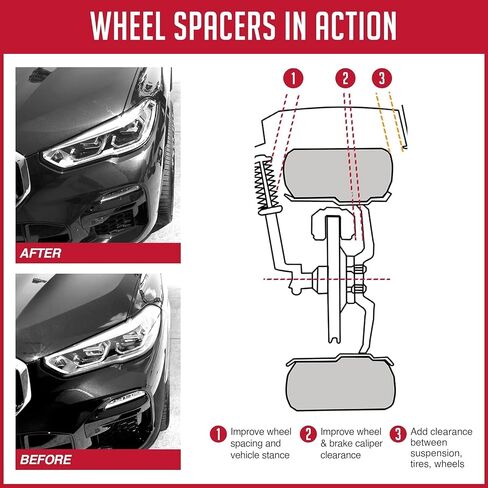Wheel Accessories Parts 2 Pcs Hub Centric Wheel Spacers 6 on 5.50" to 6 on 135mm 1.00 Inch Thick M14x1.5 14x1.5 Thread Stud Adapts Ford F150 Wheels to Chevy GMC 1500 Vehicles in Saudi Arabia
