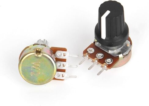 5 Pcs 10K Potentiometer 6 pin Linear Taper Adjustable Rotary Potentiometer with Knob in Kuwait