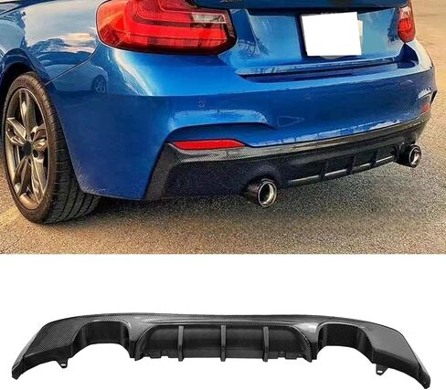 توافق الناشر الخلفي مع 2014-2020 2 السلسلة F22 F23 M Sport Pumper Pumper Diffuser Lower Tail Pumper Pretters (نمط ألياف الكربون) in Kuwait