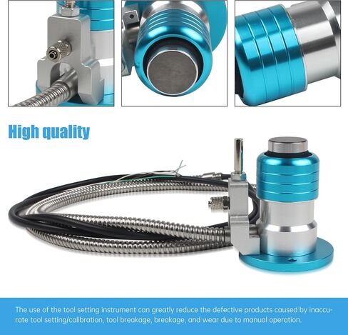 Normally Closed Automatic Tool Sensor Gauge, CNC Mach3 4 Wires Tool Setting Gauge Z Axis Probe Tool Touch Sensor Setter Setting for Engraving Machine (Black) in Saudi Arabia