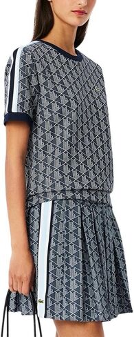 Lacoste Women's Slim Fit Monogram Monogram T-Shirt in Kuwait