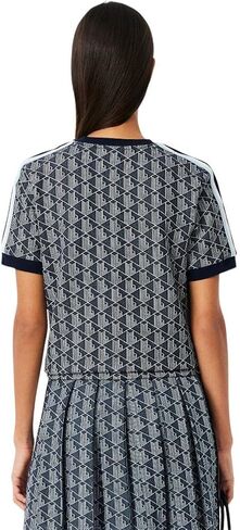 Lacoste Women's Slim Fit Monogram Monogram T-Shirt in Kuwait