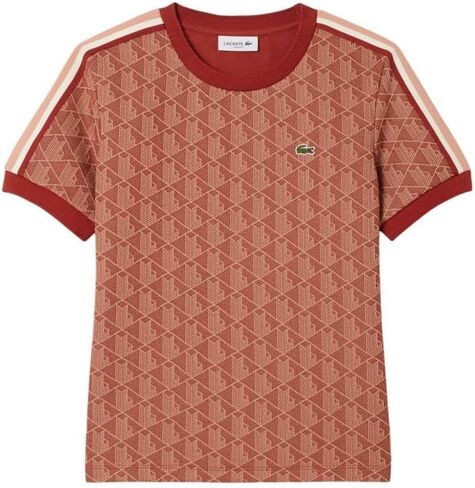 Lacoste Women's Slim Fit Monogram Monogram T-Shirt in Saudi Arabia