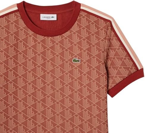 Lacoste Women's Slim Fit Monogram Monogram T-Shirt in Saudi Arabia