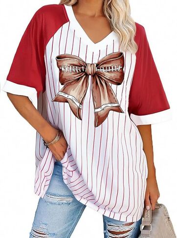 قمصان كرة القدم للنساء قميص يوم كبير في لعبة كرة القدم أمي Tshirt Graphic Sunday Tee Funday Sport Tops in Kuwait