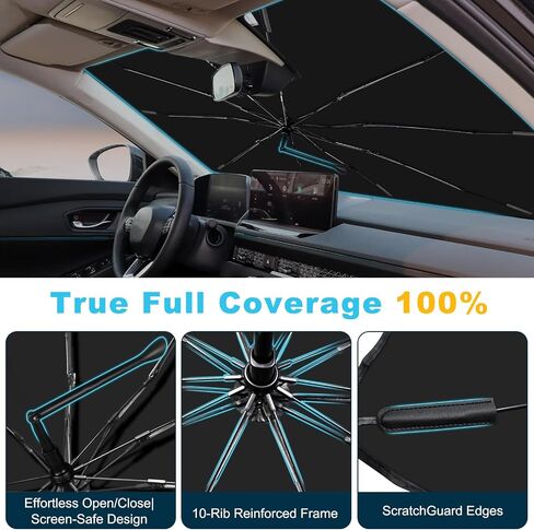 2025 ترقية الزجاج الأمامي الظل الظل مظلة مخصصة ل Honda Civic 2022-2025 قابلة للطي الغطاء حماية الأشعة فوق البنفسجية ، ودرع المطر الطوارئ وحامي لوحة القيادة - ملحق تلقائي متين in Saudi Arabia