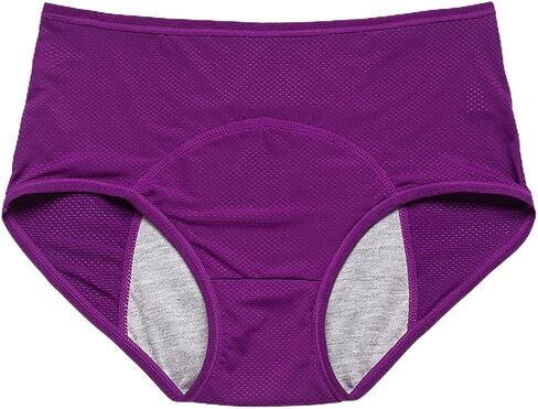 Womens Leakproof Breathable Comfortable Cotton Panties Oversized Moisture Wicking Compression High Waist Underwear in Saudi Arabia